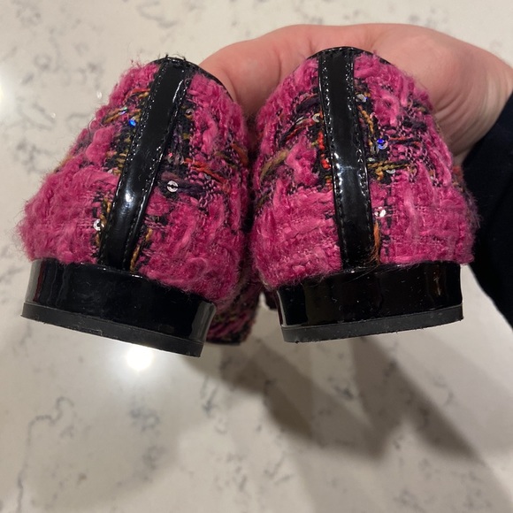 j.crew pink tweed flats - Picture 6 of 7